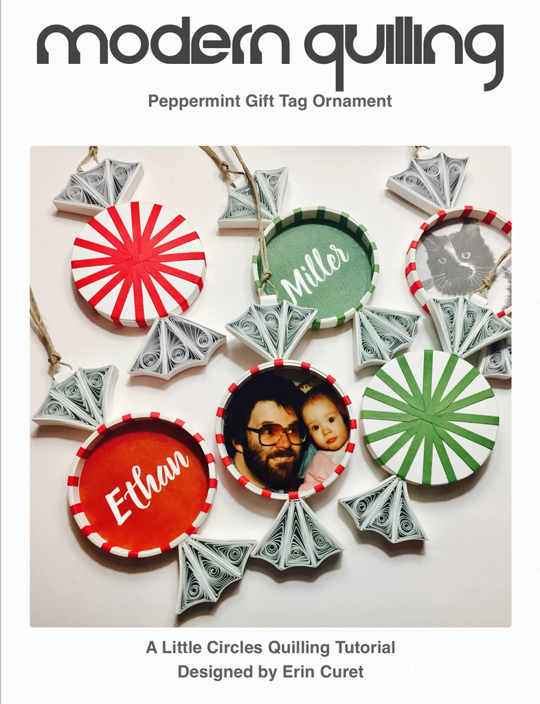 Peppermint Gift Tag Ornament Tutorial
