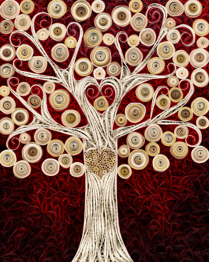 Framed, Matted & Signed Fine Art Print: Heart Tree 8x10