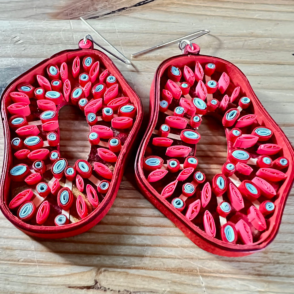 Day 4 Earrings: Quilled Paper Earrings