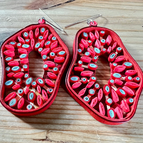 Day 4 Earrings: Quilled Paper Earrings