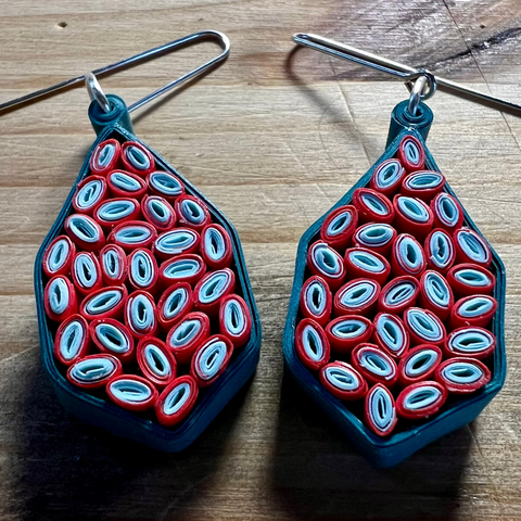Day 5 Earrings: Quilled Paper Earrings