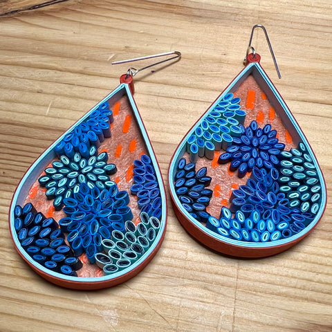 Day 7 Earrings: Quilled Paper Earrings