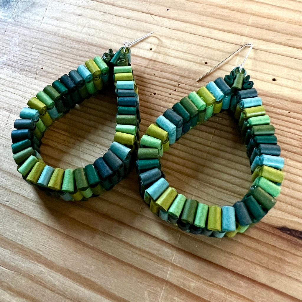Day 9 Earrings: Quilled Paper Earrings
