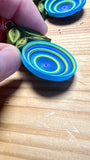 Day 18 Earrings: Quilled Paper Earrings