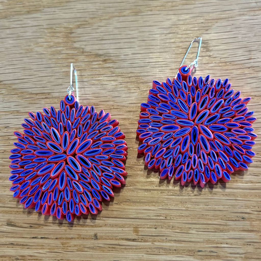 Day 20 Earrings: Quilled Paper Earrings