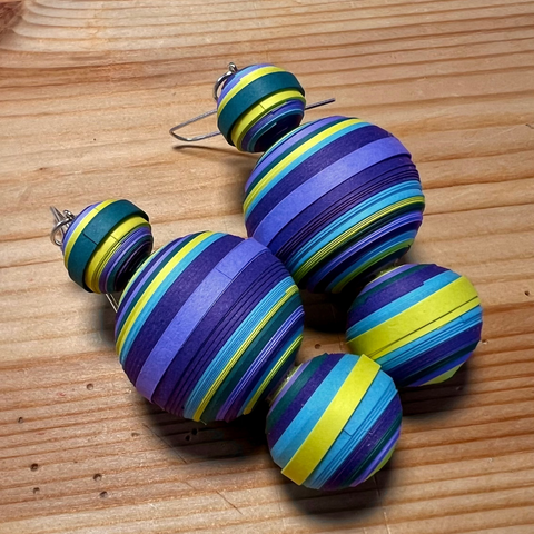 Day 21 Earrings: Quilled Paper Earrings