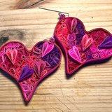 Day 23  Earrings: Quilled Paper Earrings